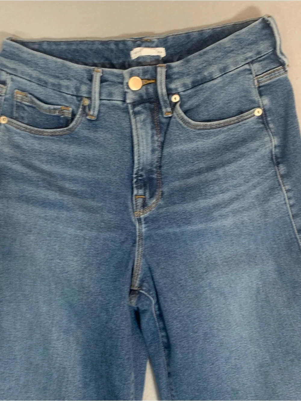 Good American Indigo Wide-Leg High-Rise Jeans Ladies size 6 Retro - Picture 6 of 7
